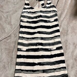 Striped Black and cream Women's Dress